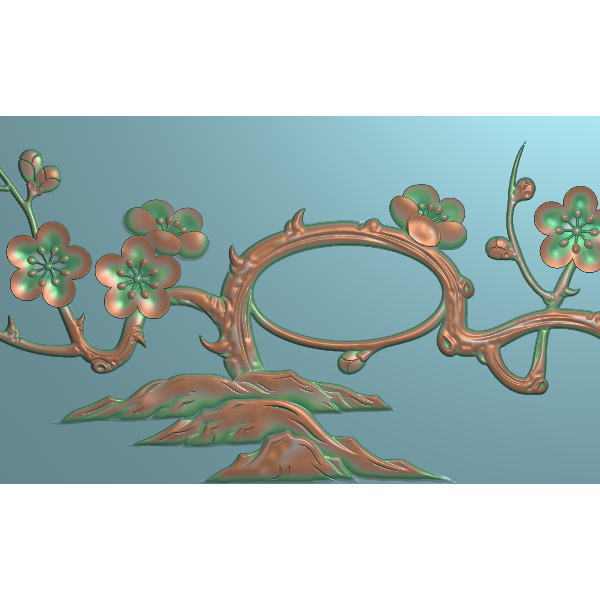 衣柜抽斗梅花精雕图