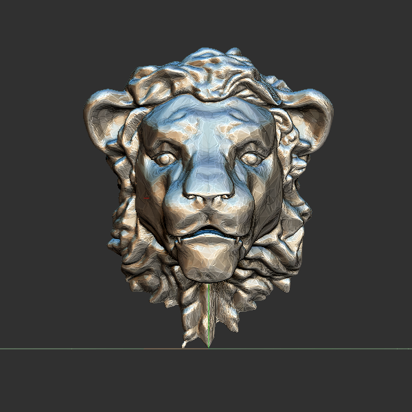 狮子头 圆雕立体 3D打印文件