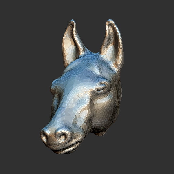 马头 圆雕立体 3D打印文件