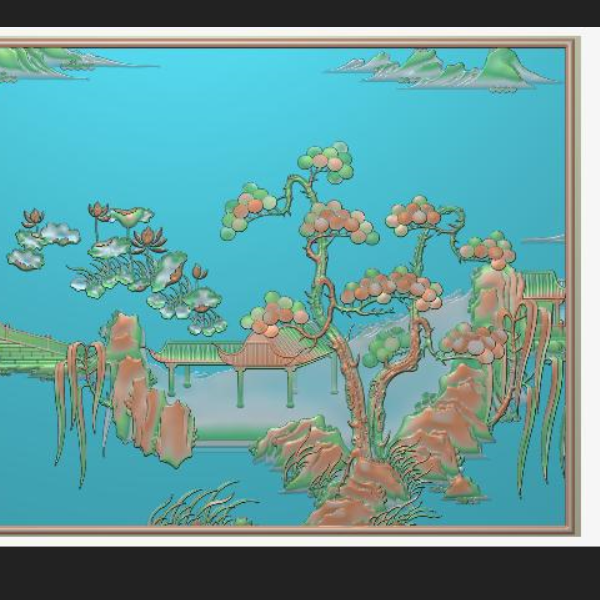 山水3-104.5精雕图