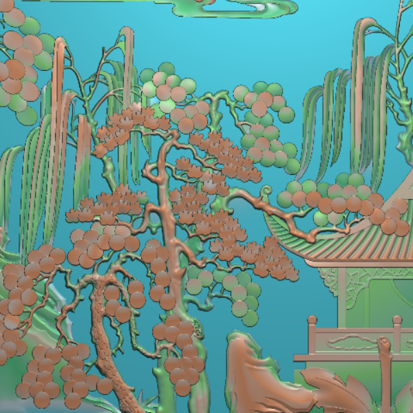 山水11-46.0精雕图