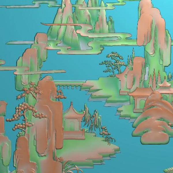 山水25-59.5精雕图