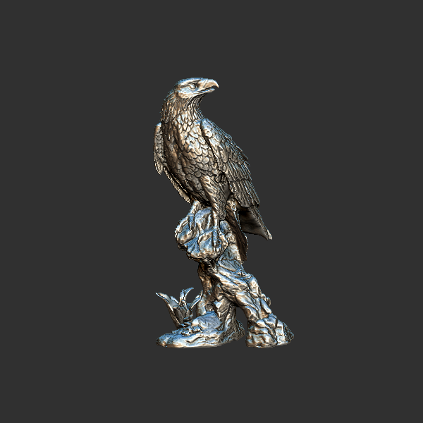 鹰 圆雕立体 3D打印文件