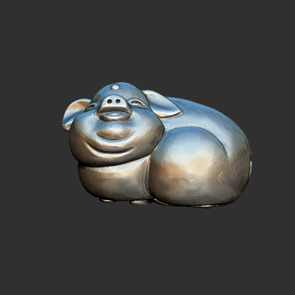 猪 圆雕立体 3D打印文件