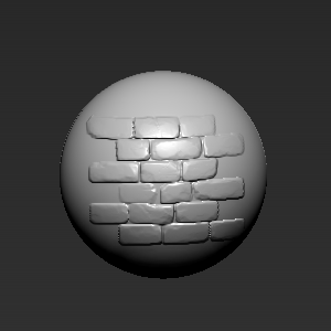 Zbrush笔刷岩石墙壁笔刷001