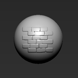 Zbrush笔刷岩石墙壁笔刷002