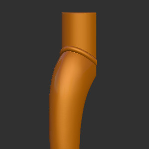 木雕欧式家具腿03立体圆雕图3D打印文件