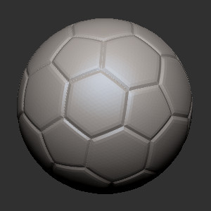  木雕石雕核雕03足球立体圆雕图3D打印文件