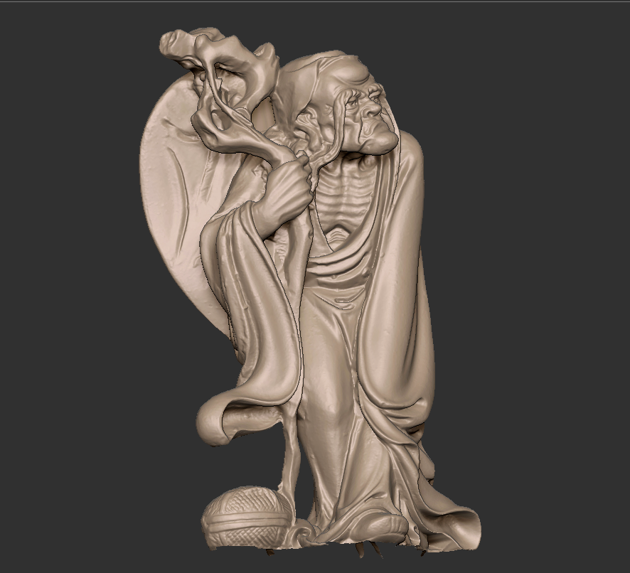  木雕石雕十八罗汉18立体圆雕图3D打印文件
