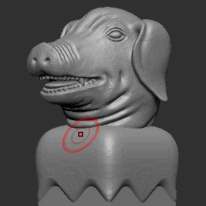  木雕核雕印章12生肖猪立体圆雕图3D打印文件