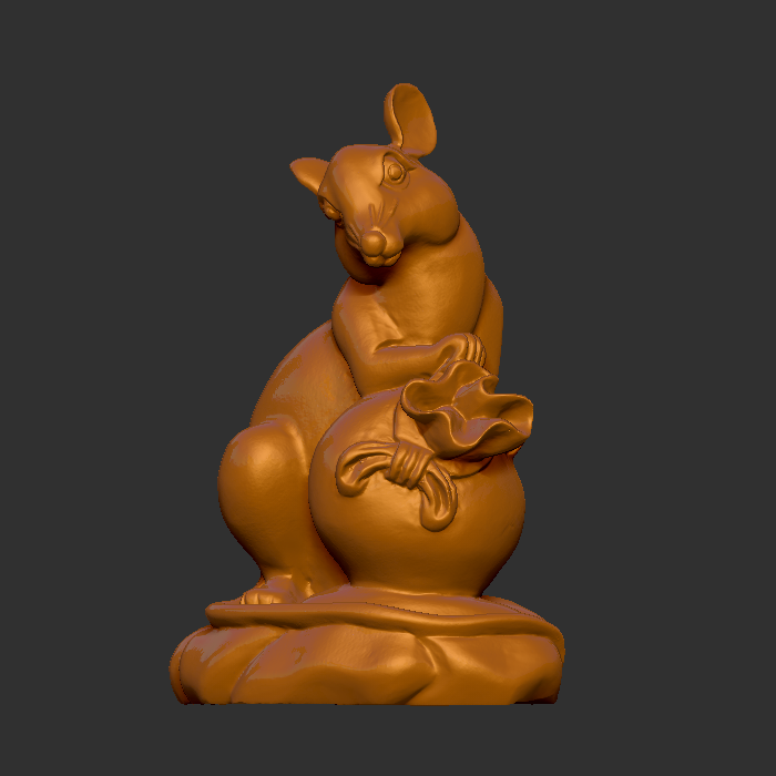生肖鼠 立体圆雕 3D打印文件