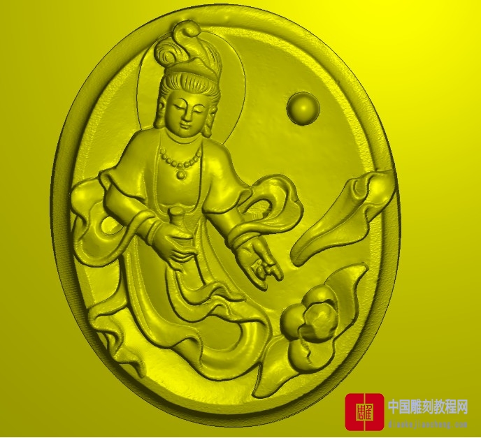 精雕图玉观音112
