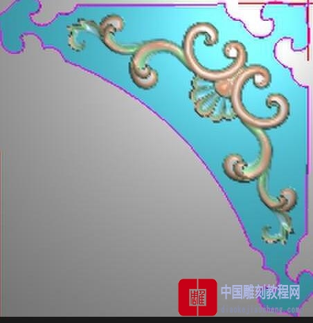 精雕图一侧精品木门花