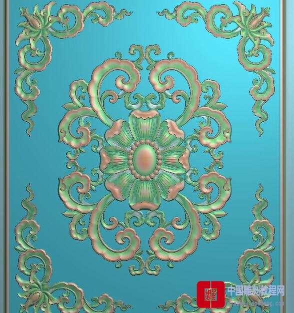 精雕图大闸蟹花
