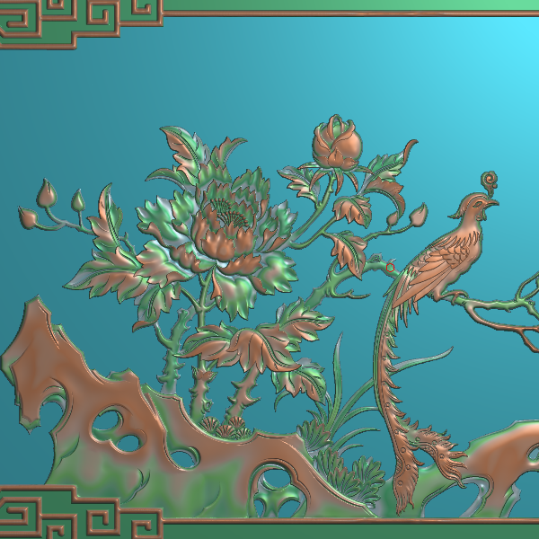 花鸟精雕图A76