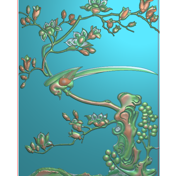 花鸟精雕图A67